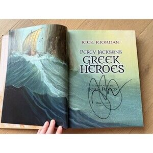 Percy Jackson's Greek Heroes-SIGNED-First Illustrated Edition-RARE!